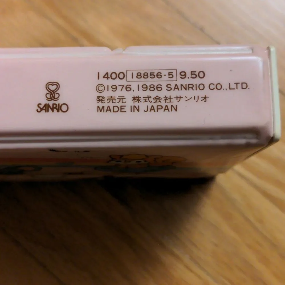 RARE Vintage 1980's Sanrio Colorful My Melody-Themed double sided pencil‎ case